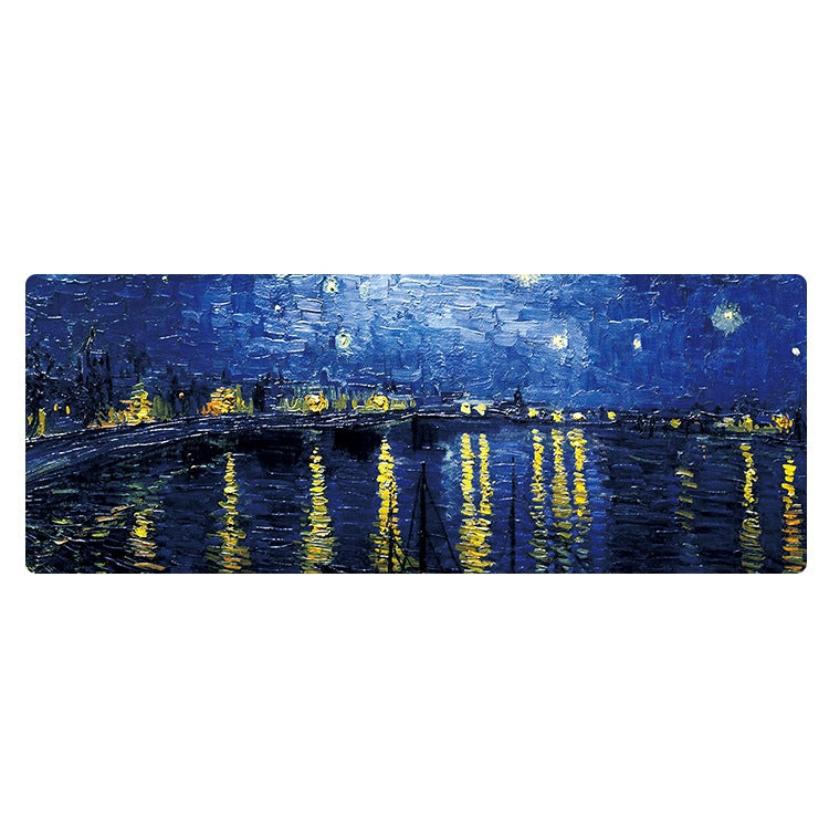 300x800x4mm Locked Am002 Large Oil Painting Desk Rubber Mouse Pad(Starry Night) - Mouse Pads by buy2fix | Online Shopping UK | buy2fix