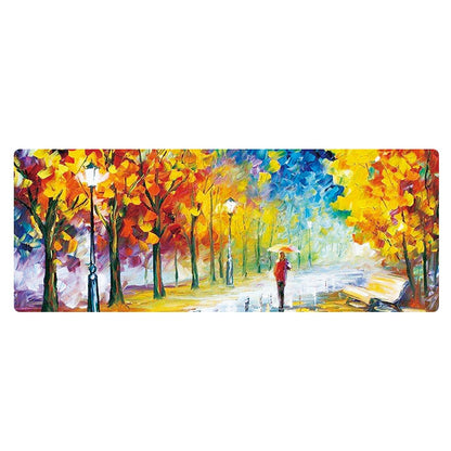 400x900x1.5mm Unlocked Am002 Large Oil Painting Desk Rubber Mouse Pad(Autumn Leaves) - Mouse Pads by buy2fix | Online Shopping UK | buy2fix