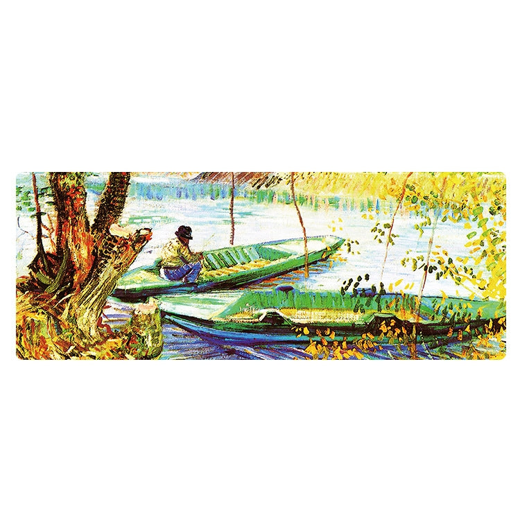 400x900x1.5mm Unlocked Am002 Large Oil Painting Desk Rubber Mouse Pad(Fisherman) - Mouse Pads by buy2fix | Online Shopping UK | buy2fix