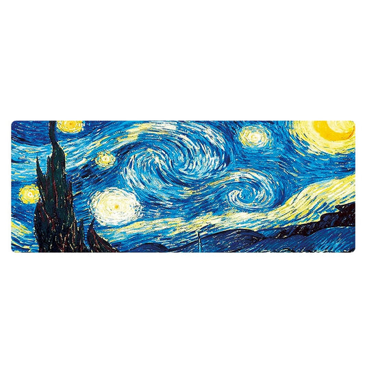 400x900x3mm Locked Am002 Large Oil Painting Desk Rubber Mouse Pad(Starry Sky) - Mouse Pads by buy2fix | Online Shopping UK | buy2fix