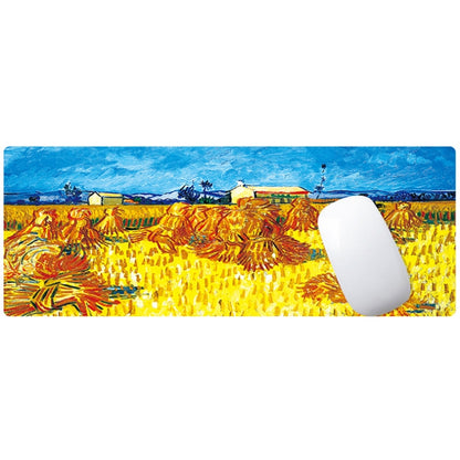 400x900x4mm Locked Am002 Large Oil Painting Desk Rubber Mouse Pad(Iris) - Mouse Pads by buy2fix | Online Shopping UK | buy2fix