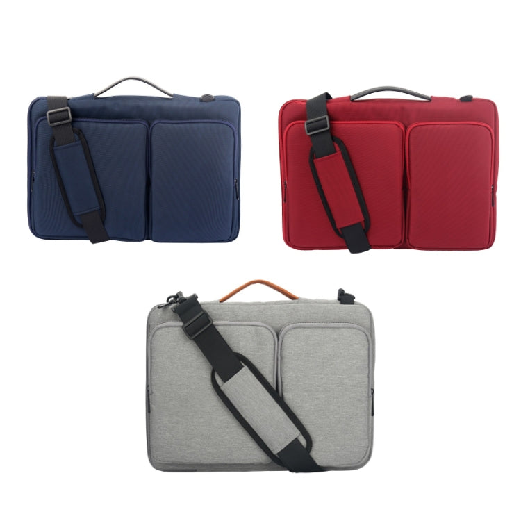 Nylon Waterproof Laptop Bag With Luggage Trolley Strap, Size: 13.3-14 inch(Red) - 14.1 inch by buy2fix | Online Shopping UK | buy2fix