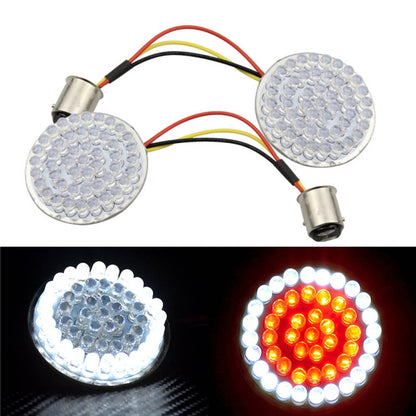 2 PCS Motorcycle LED Signal Steering Lamp For Dyna(White Red Light 1157 Without Lampshade) - In Car by buy2fix | Online Shopping UK | buy2fix