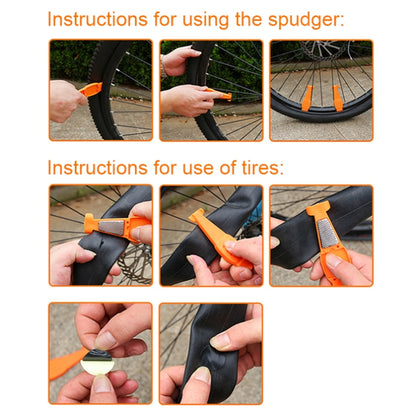 Multifunctional Bicycle Tire Changing Tool, Color: Orange+5 Tire Patches - Outdoor & Sports by buy2fix | Online Shopping UK | buy2fix