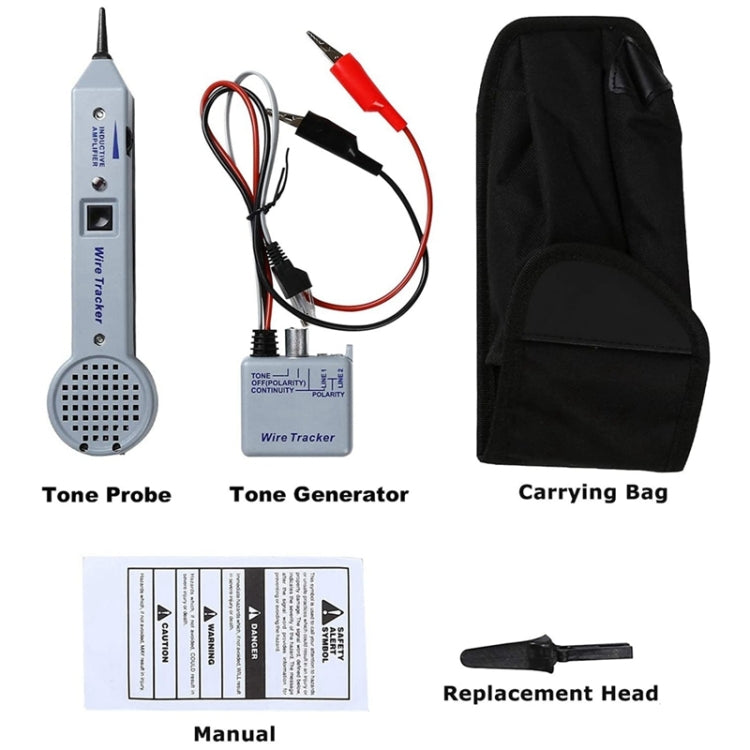 200EP High Accuracy Cable Toner Detector Finder Tester - Lan Cable and Tools by buy2fix | Online Shopping UK | buy2fix