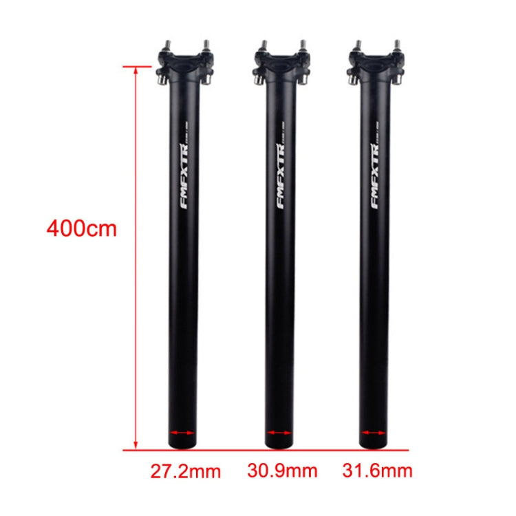 FMFXTR Bicycle Extended Saddle Seat Tube Double Nail Straight Tube, Specification: 30.9mm(Black) - Outdoor & Sports by FMFXTR | Online Shopping UK | buy2fix