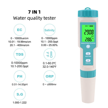 C-600A 7 In 1 Temperature/Salinity/PH/TDS/EC/ORP/SG Monitoring Pen(without Battery and Powder) - Consumer Electronics by buy2fix | Online Shopping UK | buy2fix