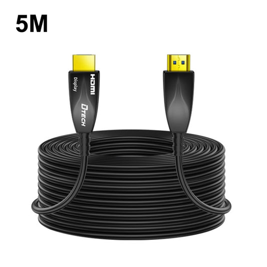 DTECH HDMI 2.0 Version Fiber Optical Line 4K 60Hz Large Screen TV Engineering Wiring, Length: 5m - Cable by DTECH | Online Shopping UK | buy2fix