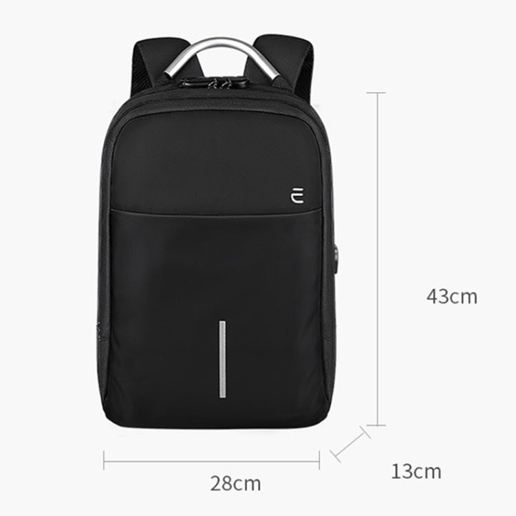 SJ16 Laptop Anti-Theft Backpack, Size: 13 inch-15.6 inch(Mysterious Black) - Backpack by buy2fix | Online Shopping UK | buy2fix