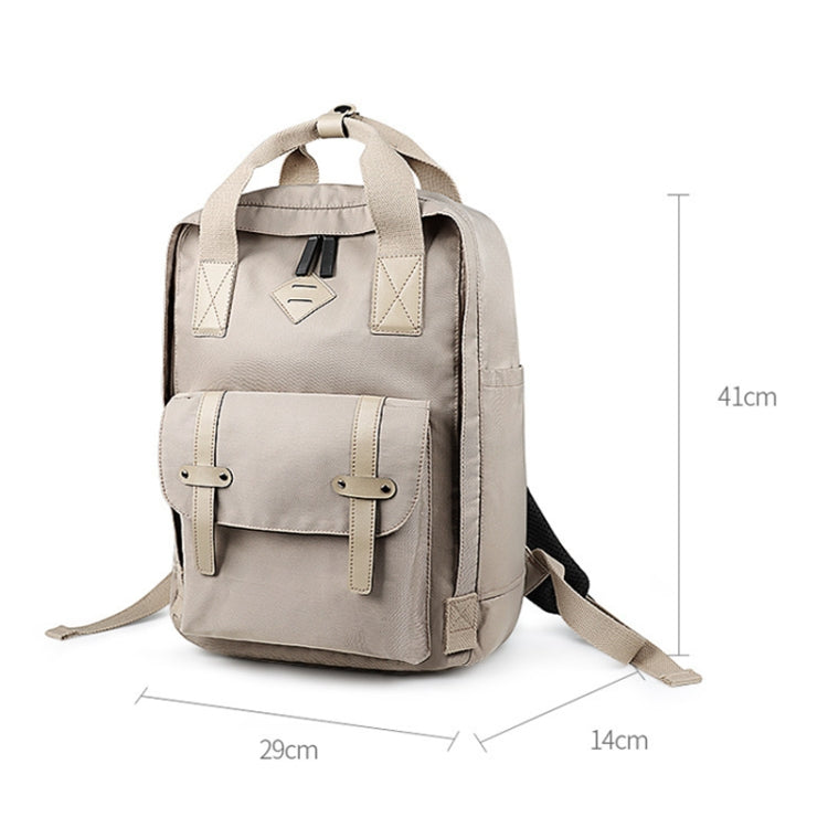 SJ05 Multifunctional Waterproof Laptop Bag, Size: 13 inch-15.6 inch(Khaki) - Backpack by buy2fix | Online Shopping UK | buy2fix