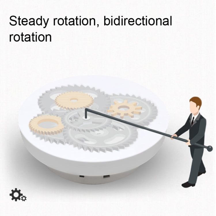 Photography Electric Turntable Automatic Rotating Display Stand,Style: Plug -in 2 In 1 14/25 cm - Camera Accessories by buy2fix | Online Shopping UK | buy2fix