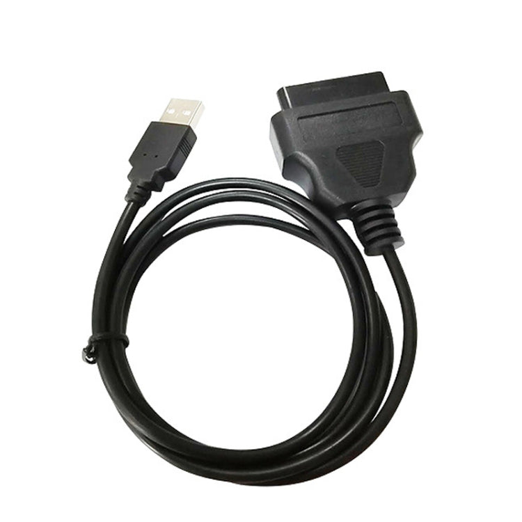 16PIN USB AM To OBD2 Female Conversion Cable Car Computer Diagnostic Cable - In Car by buy2fix | Online Shopping UK | buy2fix