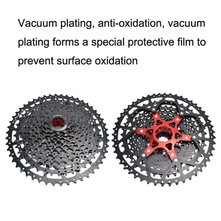 VG Sports Split Mountain Bike Lightweight Cassette Flywheel, Style: 10 Speed 50T (Black) - Outdoor & Sports by VG Sports | Online Shopping UK | buy2fix