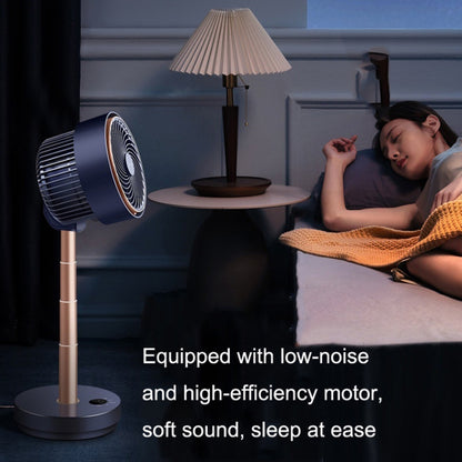 Shaking Head Air Circulation Fan Household Silent Bedroom Floor Fan, US Plug(Dark Blue) - Consumer Electronics by buy2fix | Online Shopping UK | buy2fix