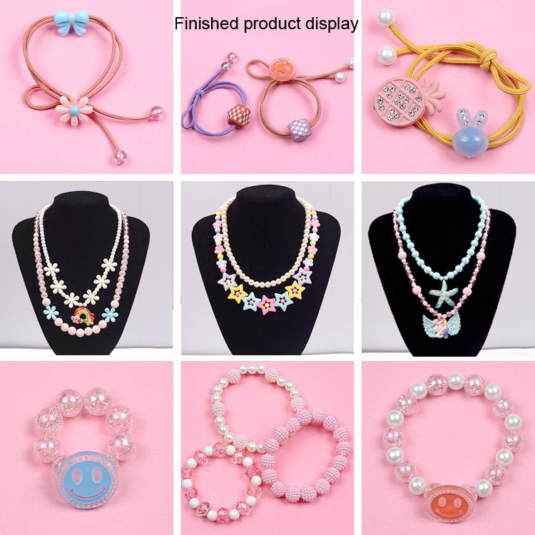 24 Grid Acrylic Beaded Kids DIY Necklace Bracelet Toys(Crystal No. 1) - DIY Developmental Toys by buy2fix | Online Shopping UK | buy2fix