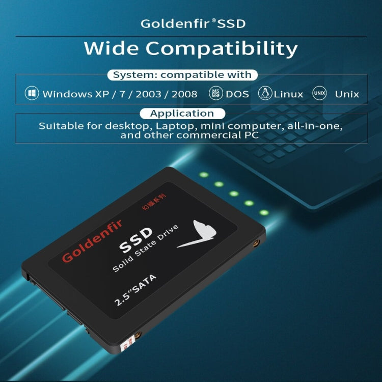 Goldenfir T650 Computer Solid State Drive, Flash Architecture: TLC, Capacity: 512GB - External Solid State Drives by Goldenfir | Online Shopping UK | buy2fix