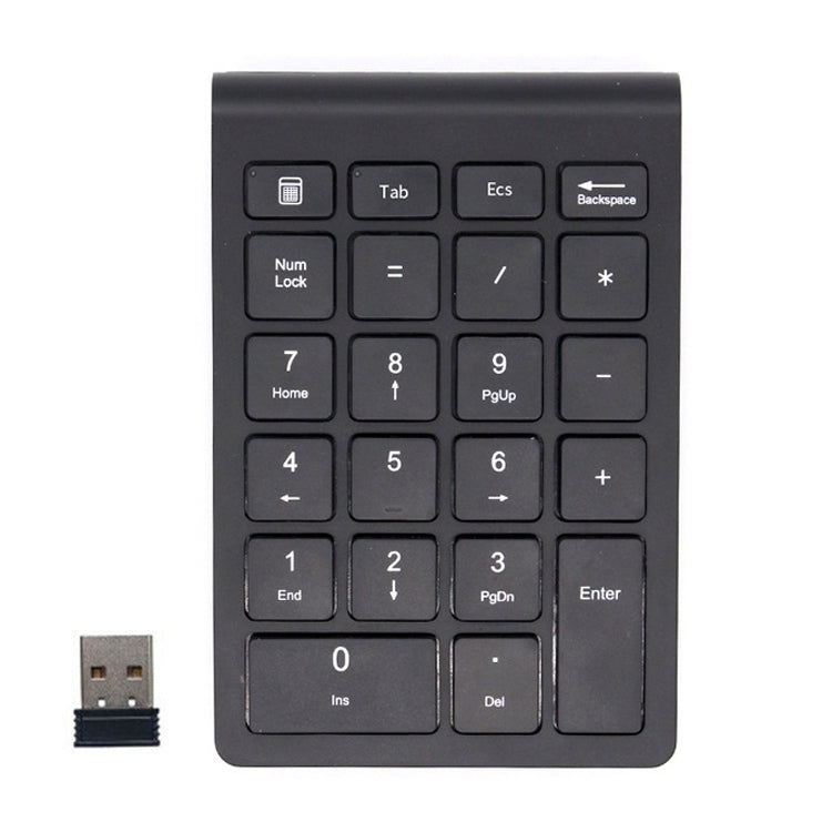 BT304 22 Keys Laptop Mini Wireless Keyboard, Spec: 2.4G (Black) - Wireless Keyboard by buy2fix | Online Shopping UK | buy2fix