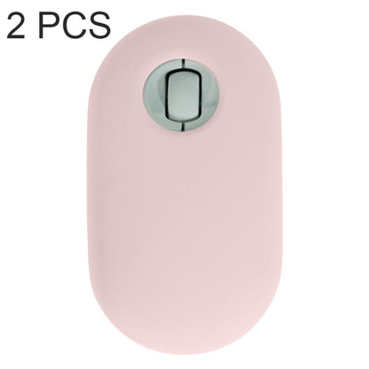 2 PCS Silicone Dustproof Wireless Mouse Protective Case For Logitech Pebble(Pink) - Other by buy2fix | Online Shopping UK | buy2fix