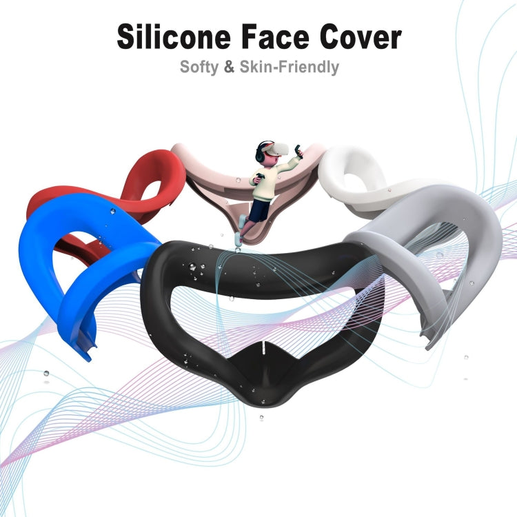 VR Silicone Eye Mask+Lens Protective Cover+Joystick Hat, For Oculus Quest 2(Gray) - Consumer Electronics by buy2fix | Online Shopping UK | buy2fix