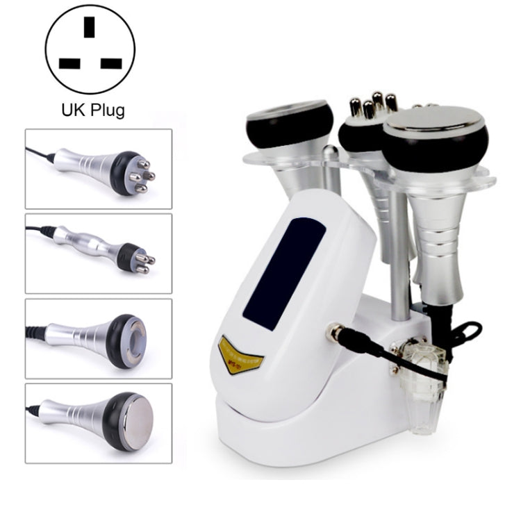 4 In 1  40K Ultrasonic Fat Blasting Device Radio Frequency Beauty Device Metal Handle UK Plug - Beauty Instrument by buy2fix | Online Shopping UK | buy2fix
