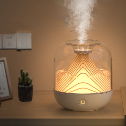 FX-039 USB Charging Ambient Light Humidifier Mountain Mini Wireless Humidifier(White) - Home & Garden by buy2fix | Online Shopping UK | buy2fix