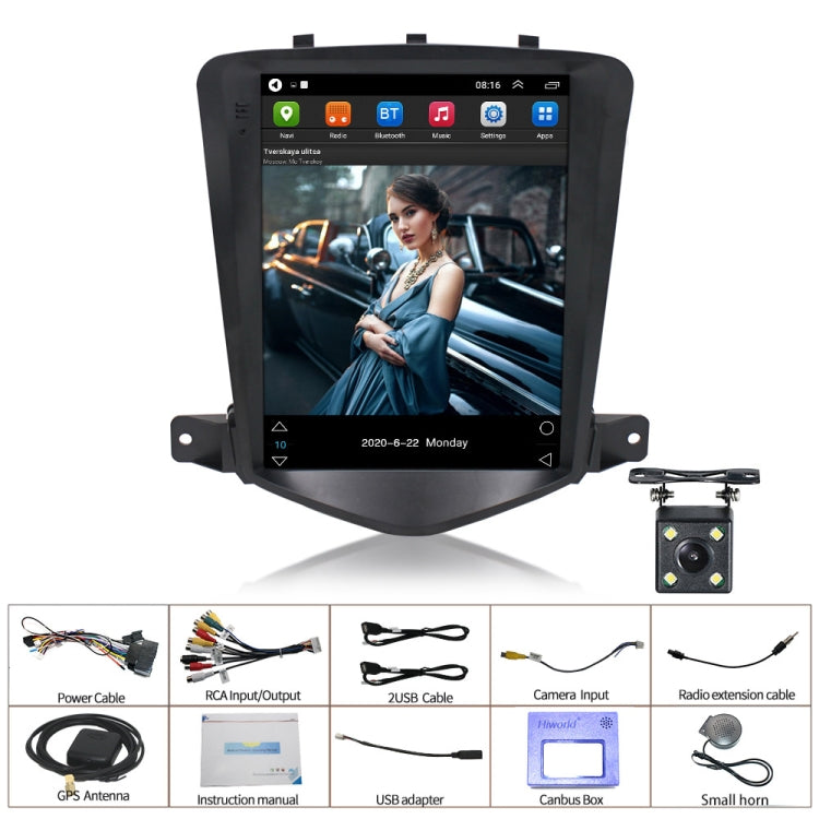 For Chevrolet Cruze 9.7 inch Navigation Integrated Machine, Style: Standard+4 Light Camera(2+32G) - In Car by buy2fix | Online Shopping UK | buy2fix