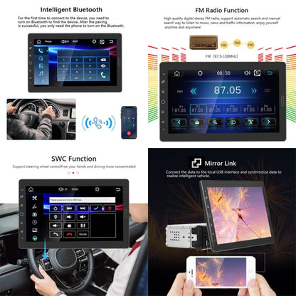 1310C 10.1 inch Car Full Screen Touch HD MP5 Wired Carplay Player, Style: Standard+12 Light Camera - In Car by buy2fix | Online Shopping UK | buy2fix