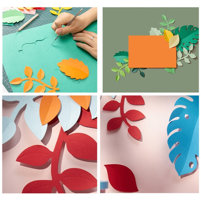 Paper-cut Leaf Ornaments Photography Props(Orange Yellow) - Camera Accessories by buy2fix | Online Shopping UK | buy2fix