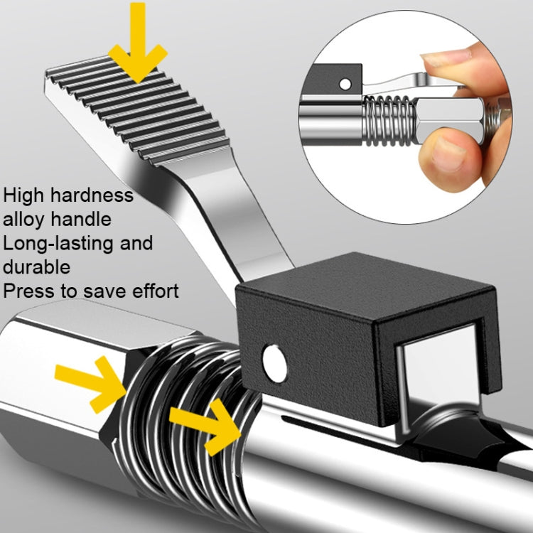 PC002 Lock Clamp Type High Pressure Grease Nozzle, Style: Butter Mouth+10 Straight Heads - In Car by buy2fix | Online Shopping UK | buy2fix