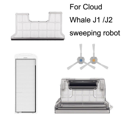 For Cloud Whale J1/J2 3pairs White Side Brush Sweeper Accessories - Consumer Electronics by buy2fix | Online Shopping UK | buy2fix