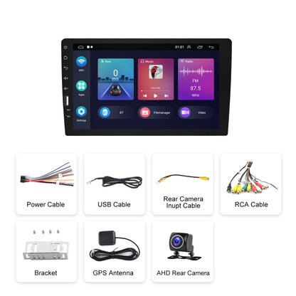 A3236 9 inch Android 11 Single Butt MP5 Player, Style: Carplay 1+16G(Standard+AHD Camera) - In Car by buy2fix | Online Shopping UK | buy2fix