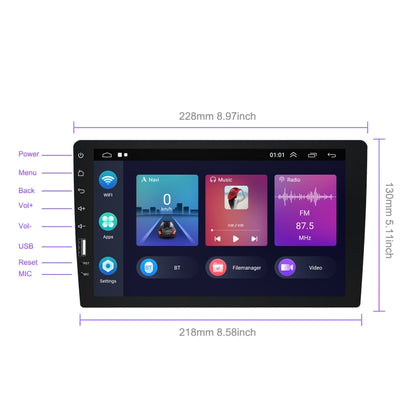 A3236 9 inch Android 11 Single Butt MP5 Player, Style: Carplay 2+32G(Standard) - In Car by buy2fix | Online Shopping UK | buy2fix