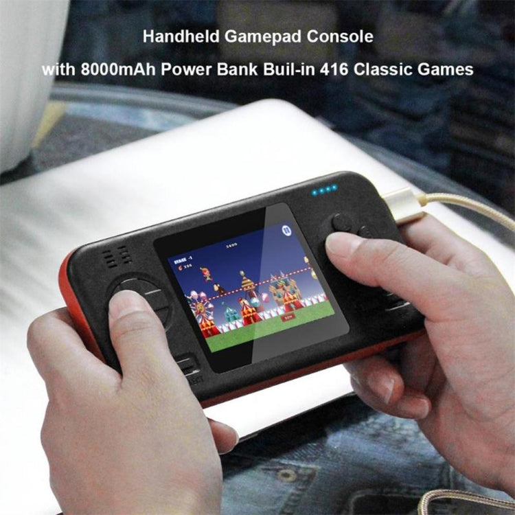 416 Pocket Console Portable Color Screen 8000mAh Rechargeable Game Machine(Black) - Pocket Console by buy2fix | Online Shopping UK | buy2fix