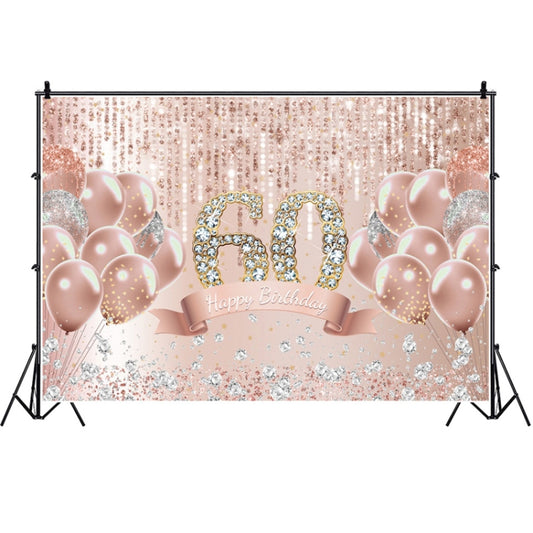 MDU05525 1.5m x 1m Rose Golden Balloon Birthday Party Background Cloth Photography Photo Pictorial Cloth - Camera Accessories by buy2fix | Online Shopping UK | buy2fix