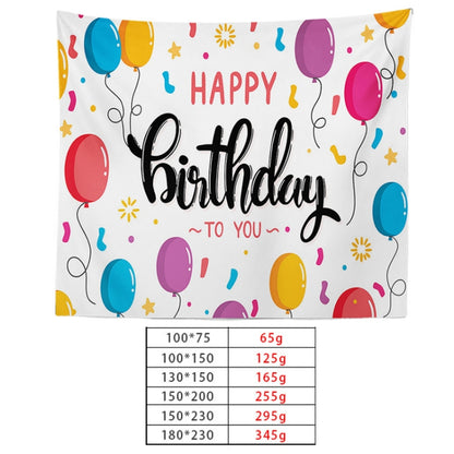 Happy Birthday Photo Backdrop Party Decoration Tapestry, Size: 230x180cm(GT56-7) - Camera Accessories by buy2fix | Online Shopping UK | buy2fix