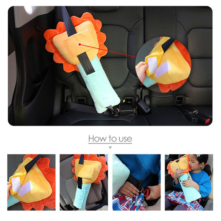 50cm Children Car Belt Cartoon Shoulder Protector Pillow(Rabbit 2) - In Car by buy2fix | Online Shopping UK | buy2fix