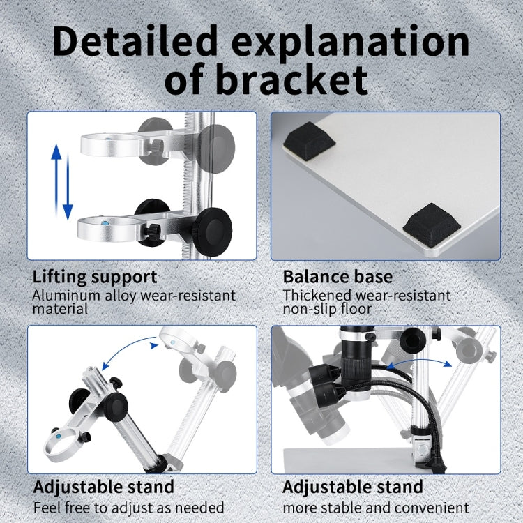 G1600 1-1600X Magnification 9 Inch Electron Microscope, Style: Without Battery AU Plug - Consumer Electronics by buy2fix | Online Shopping UK | buy2fix