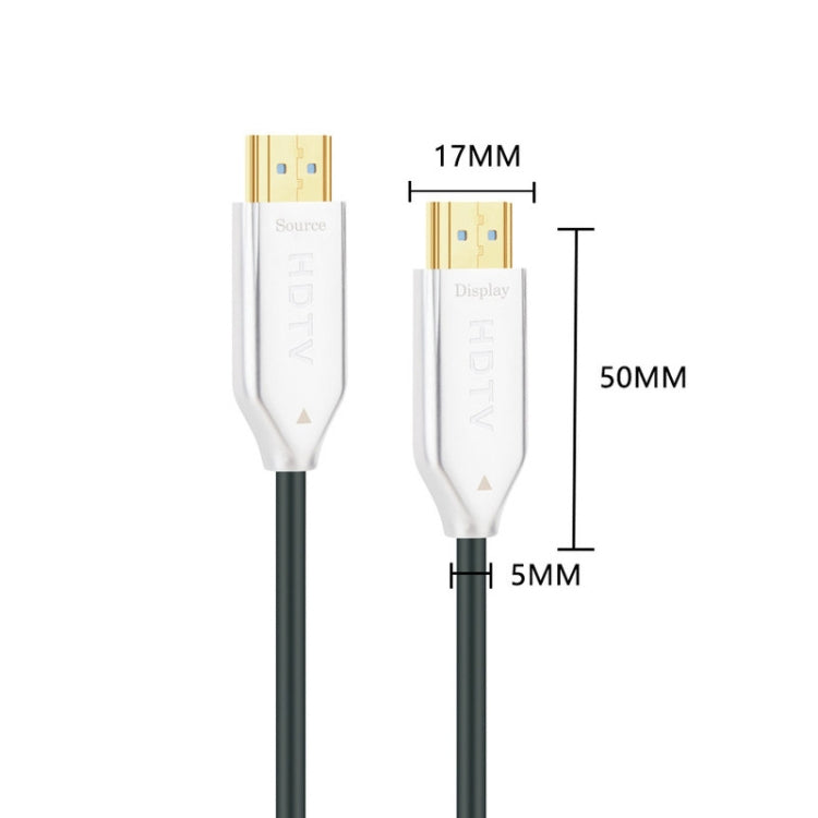 2.0 Version HDMI Fiber Optical Line 4K Ultra High Clear Line Monitor Connecting Cable, Length: 30m(White) - Cable by buy2fix | Online Shopping UK | buy2fix