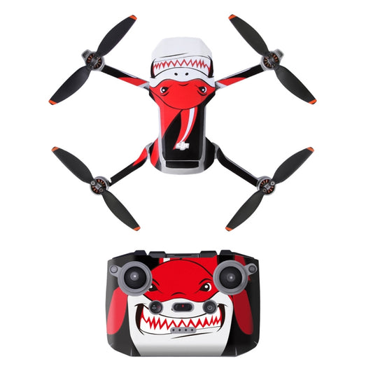 Sunnylife MM2-TZ452 For DJI Mini 2 Waterproof PVC Drone Body + Arm + Remote Control Decorative Protective Stickers Set(Shark Red) - Stickers by Sunnylife | Online Shopping UK | buy2fix