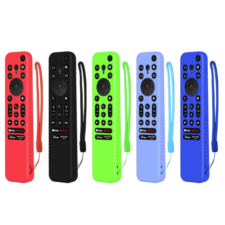 Y56 Voice Remote Silicone Anti-Fall Protective Case For Sony RMF-TX800U/C/P/T/900U(Luminous Blue) - Remote Control Covers by buy2fix | Online Shopping UK | buy2fix