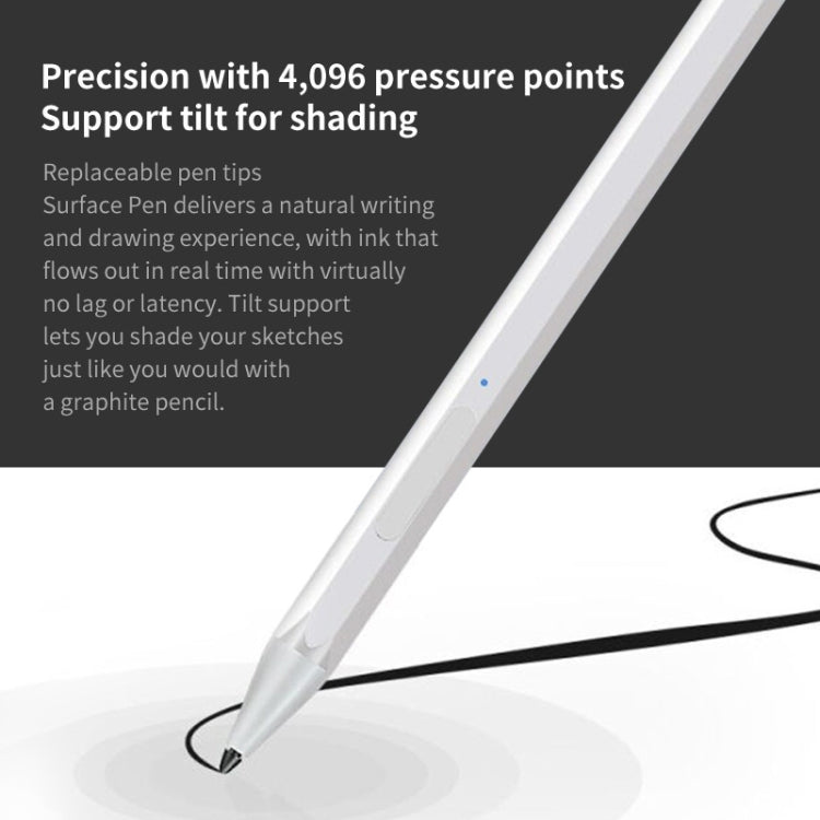 For Lenovo Tab P11 Pro Rechargeable 11.5 Inch TB-J706F Pressure Touch Pen(Silver) - Stylus Pen by buy2fix | Online Shopping UK | buy2fix