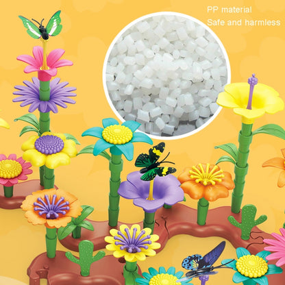 272pcs/set Children Intellectual Development DIY Assembly Flower Arrangement Toys - Building Blocks by buy2fix | Online Shopping UK | buy2fix