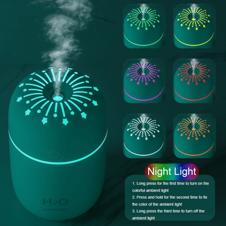 Colorful Cup USB Ambient Light Air Humidifier Desktop Car Marquee Humidifier(Lucky Star Green) - Air Purifiers & Accessories by buy2fix | Online Shopping UK | buy2fix