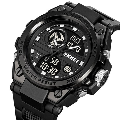 SKMEI 2031 Multifunctional Outdoor Waterproof Chronograph Men Sports Watch(Silver) - Silicone Strap Watches by SKMEI | Online Shopping UK | buy2fix