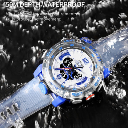 SMAEL 8058 Outdoor Sports Multifunctional Waterproof Electronics Watch(Black Blue) - Sport Watches by SMAEL | Online Shopping UK | buy2fix