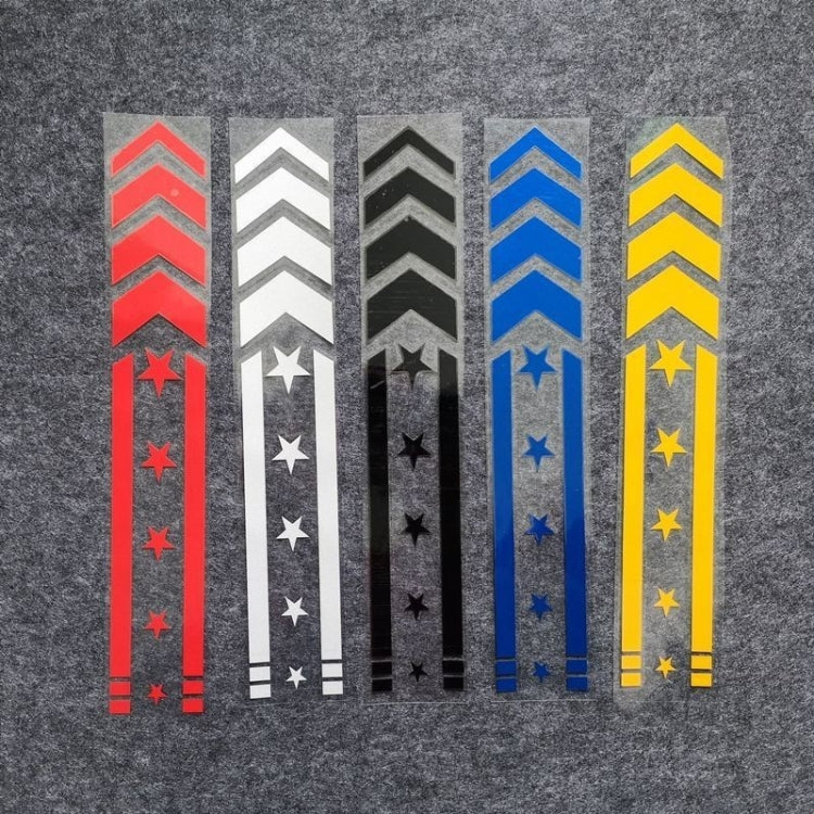 10pcs Motorcycle Car Fender Reflective Sticker Modified Decorative Waterproof Sticker Arrow Star(Colorful Laser) - In Car by buy2fix | Online Shopping UK | buy2fix