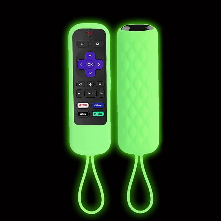 For TCL Roku 3600R/3900/Voice RCAL7R 2pcs Remote Control Silicone Case(Luminous green) - Remote Control Covers by buy2fix | Online Shopping UK | buy2fix