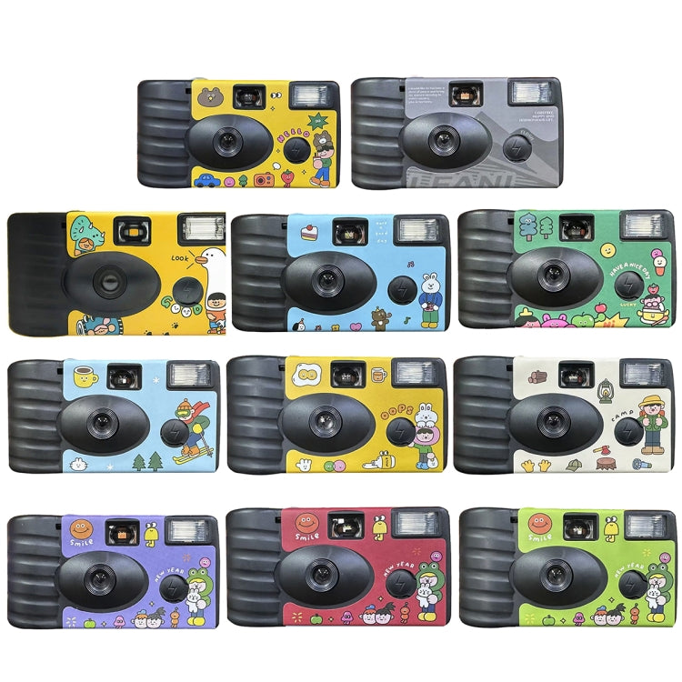 27pcs New Year Retro Film Camera Waterproof Cartoon Decorative Stickers without Camera - Consumer Electronics by buy2fix | Online Shopping UK | buy2fix