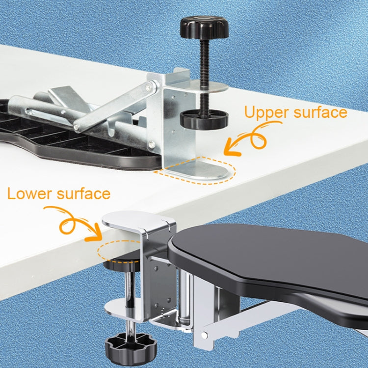 Folding Punch-free Computer Desk Sponge Pad Hand Bracket Multifunctional Desk Elbow Rest -  by buy2fix | Online Shopping UK | buy2fix