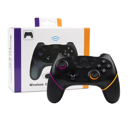 For Nintendo Switch Pro Wireless Bluetooth Handle with Macro Programming & Somatosensory Wake-up(Purple Orange) - Gamepads by buy2fix | Online Shopping UK | buy2fix